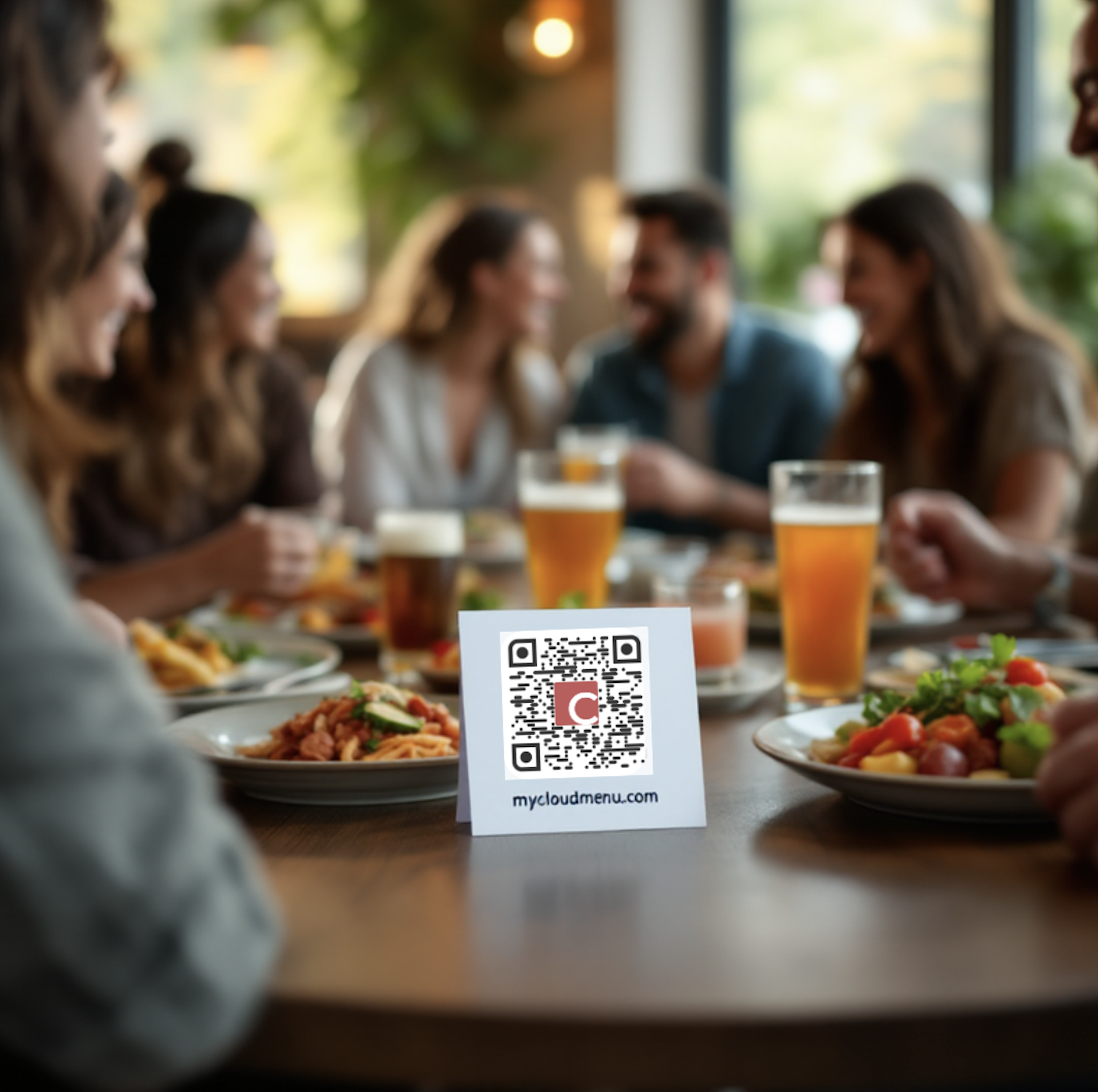 Friends with QR code ordering