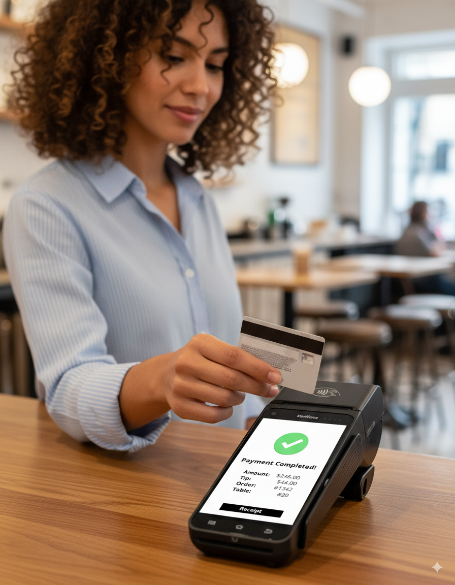 Restaurant with digital menu system